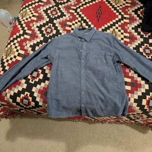 Eddie Bauer Men's Denim Blue Casual Shirt